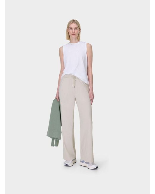 Sweaty Betty White 32 Inch Inside Seam Explorer Wide Leg 30 Trousers