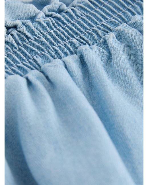 Next Blue Tencel Shorts