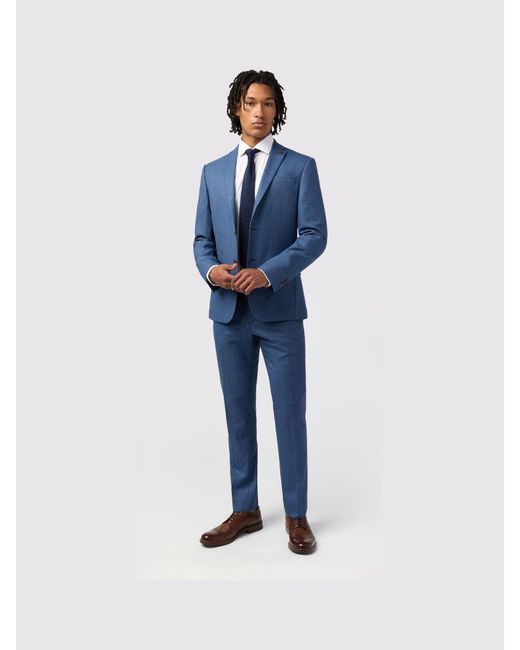 Antique Rogue Blue Blake Texture Jacket for men
