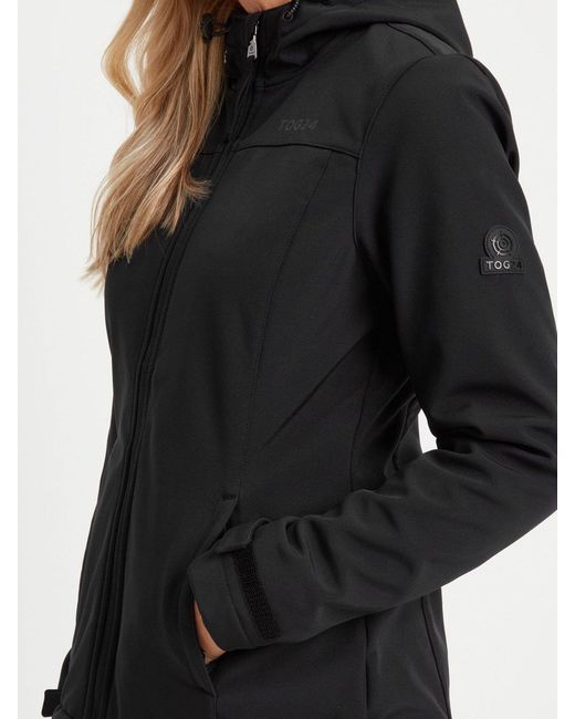 TOG24 Black Tog 24 Keld Shower Resistant Hooded Softshell Jacket