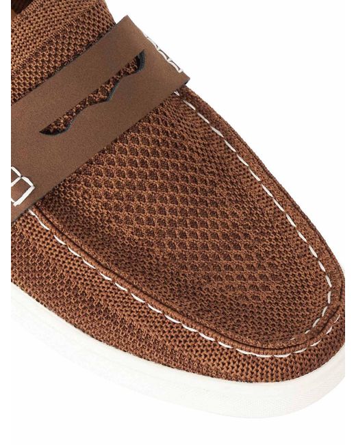 Dune Brown Benzy Loafers for men