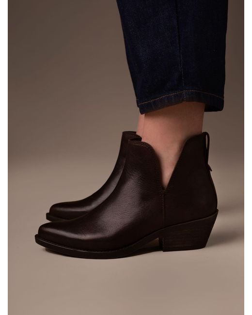 Celtic & Co. Black Split Detail Ankle Boots