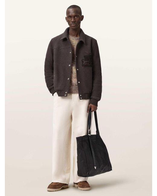 AllSaints Black Allsaints Royce Jacket for men