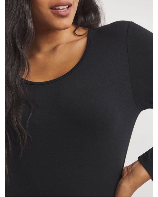 Simply Be Black Thermal Long Sleeve Top 2 Pack