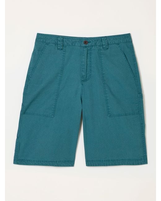 FatFace Blue Fatface Pascal Utility Shorts for men