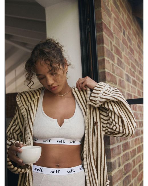 Self Natural Towelling Robe