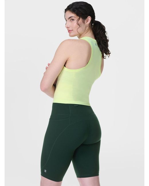 Sweaty Betty Green Power 9 Biker Shorts