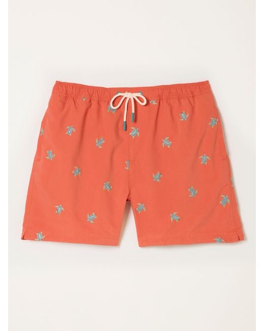 FatFace Fatface Turtle Embroidered Swim Short for men