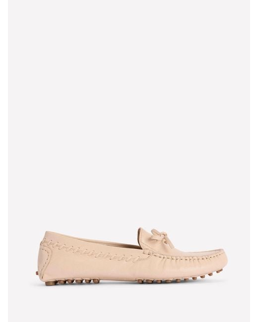 Boden Pink Heidi Stitched Soft Loafers