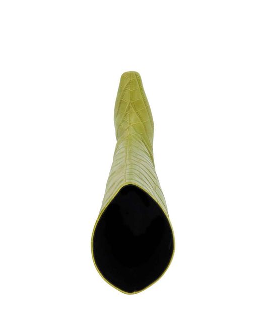 Dune Green Selinni Square Toe Highboots