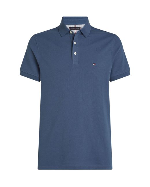 Tommy Hilfiger Blue 1985 Slim Stretch Cotton Polo Shirt for men