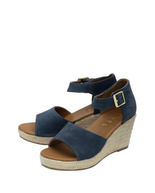 Ravel Black Open-Toe Wedge Sandals