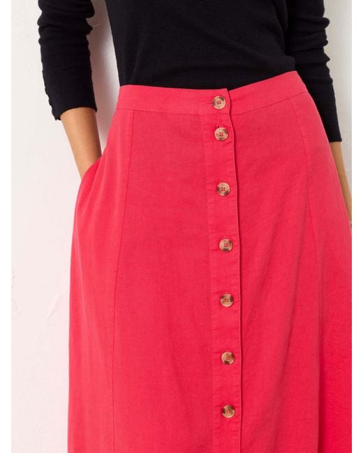 FatFace Pink Fatface Issa Midi Skirt