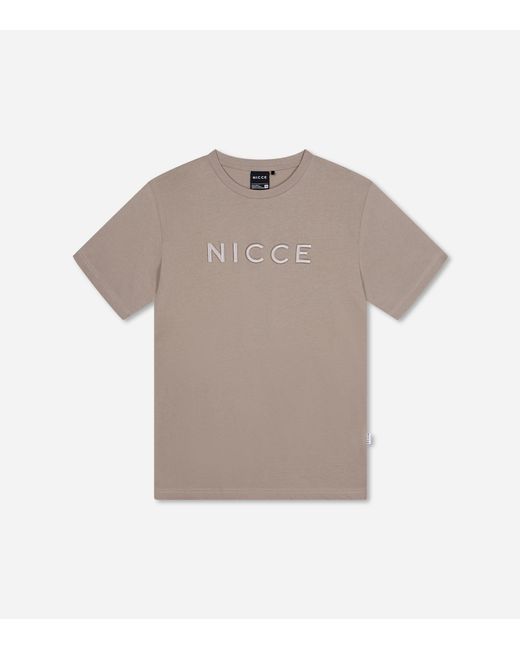 Nicce London Natural Mercury Short Sleeve T-Shirt for men