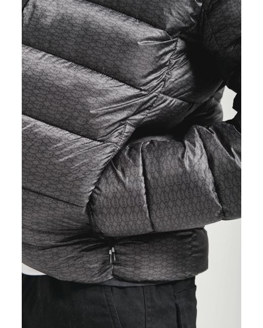 Nicce London Gray Repeater Jacket for men