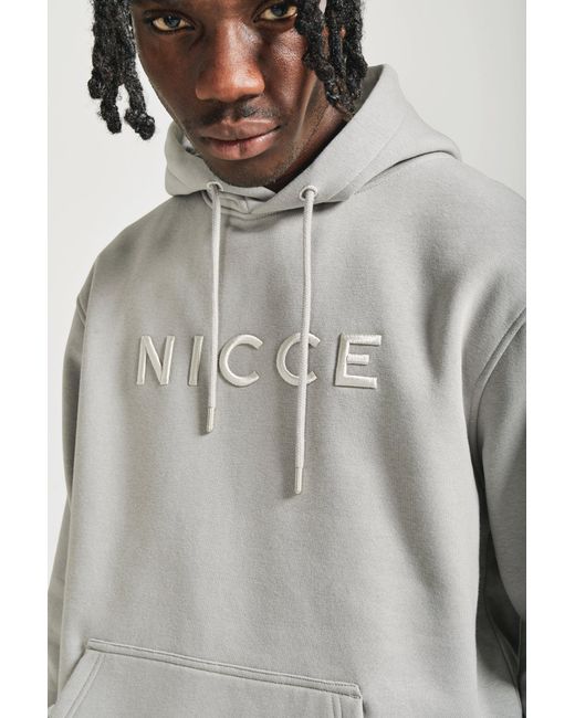 Nicce London Gray Mercury Hoodie for men