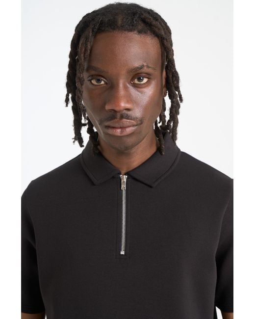 Nicce London Black Luxe Polo Shirt for men