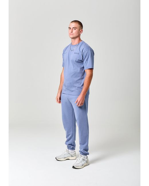 Nicce London Blue Script Essential Joggers for men