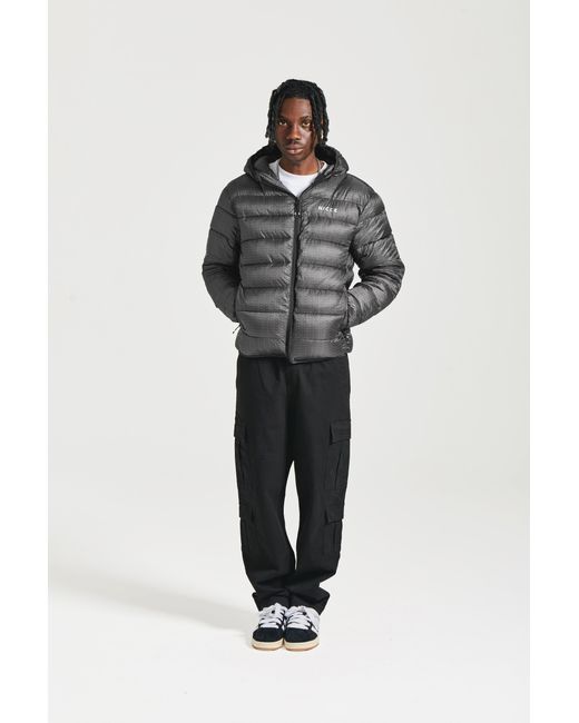 Nicce London Gray Repeater Jacket for men