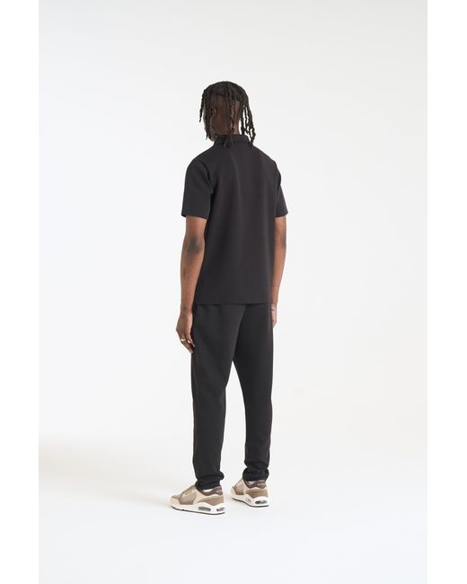 Nicce London Black Luxe Polo Shirt for men