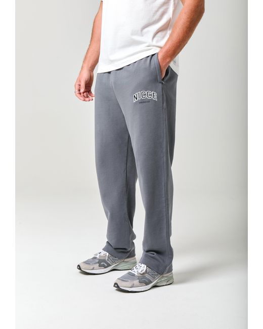 Nicce London White Elevate Open Hem Joggers for men