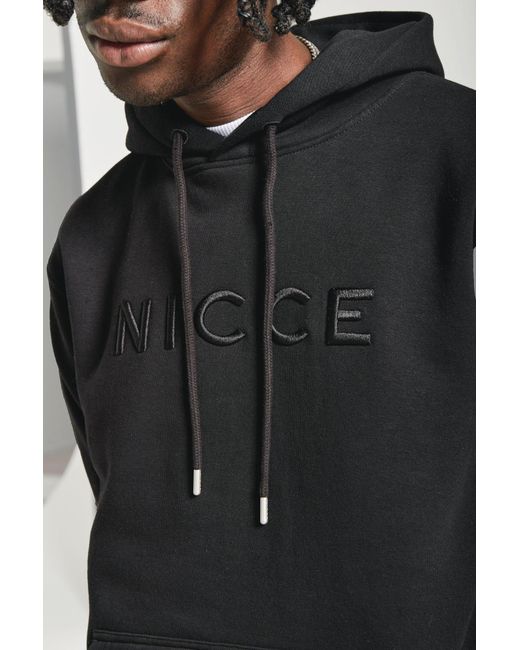 NICCE Multipacks Black Nicce Mercury Hoodie & Jogger Tracksuit Set for men