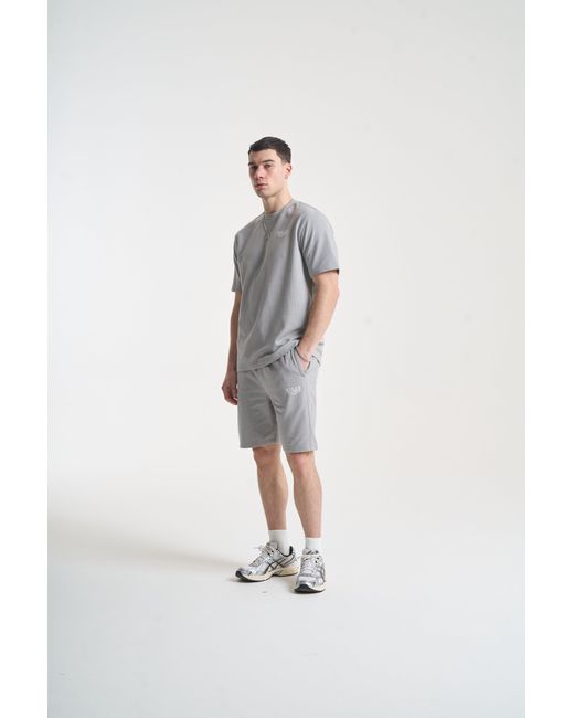 Nicce London White Cera T-Shirt & Shorts Set for men