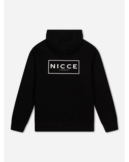Nicce London Black Hontell Hoodie & Avensi Shorts Set for men