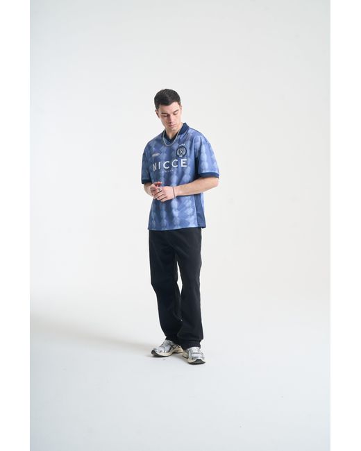 Nicce London Blue Billete Football Shirt for men