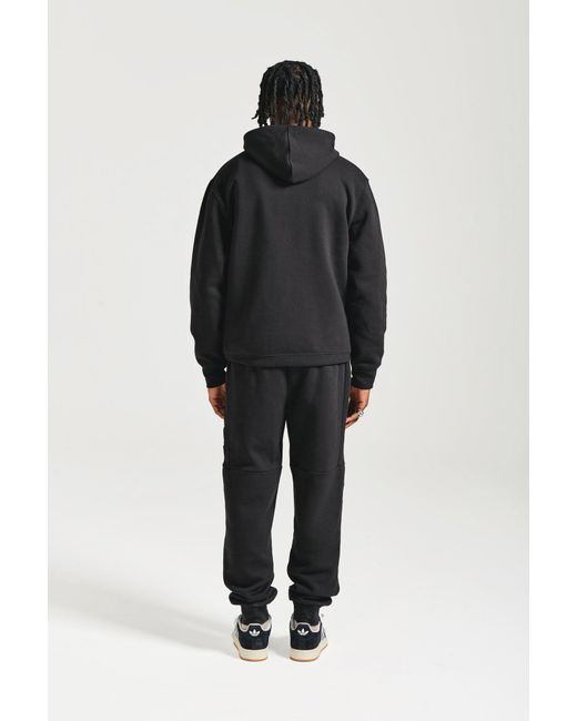 NICCE Multipacks Black Nicce Mercury Hoodie & Jogger Tracksuit Set for men