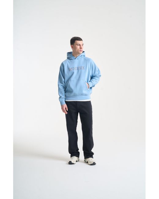 Nicce London Blue Mercury Outline Hoodie for men