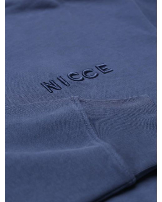 Nicce London Blue Script Essential Crew & Joggers Set for men