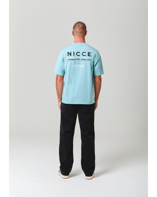 Nicce London Blue Meridian T-Shirt for men