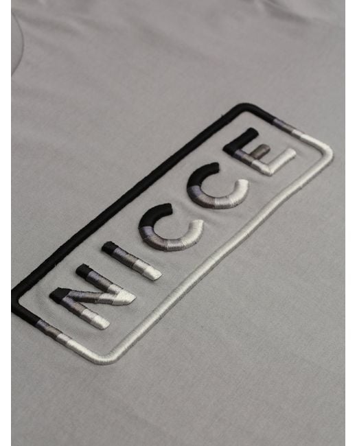 Nicce London Gray Powell T-Shirt for men