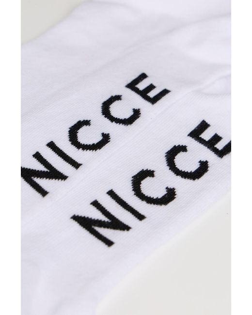 Nicce London White 5 Pack Trainer-Liner Annis Socks for men