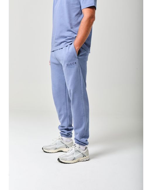 Nicce London Blue Script Essential Joggers for men