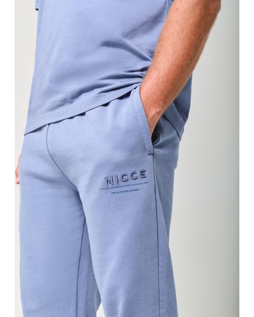 Nicce London Blue Script Essential Joggers for men