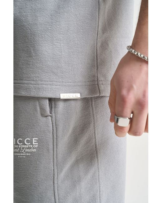 Nicce London White Cera T-Shirt & Shorts Set for men