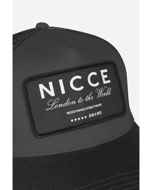 Nicce London Black Griffton Cap for men