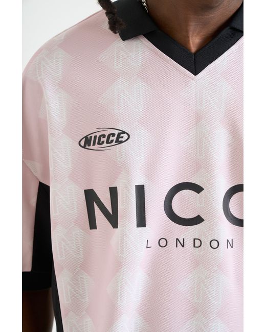 Nicce London Pink Billete Football Shirt for men