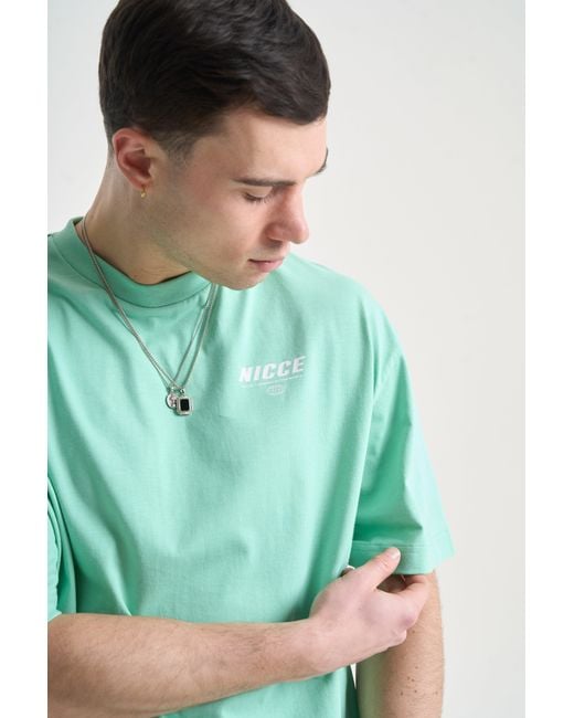 Nicce London Blue Comet T-Shirt & Shorts Set for men