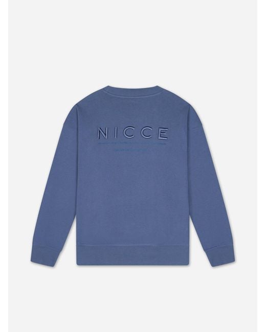 Nicce London Blue Script Essential Crew & Joggers Set for men