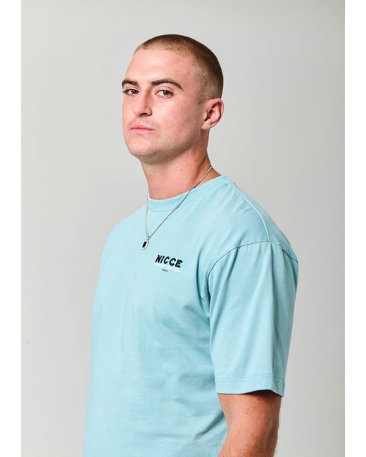 Nicce London Blue Meridian T-Shirt for men