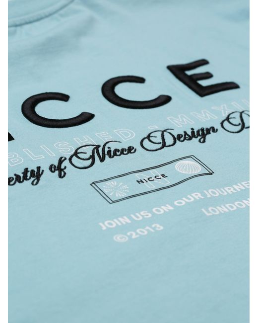 Nicce London Blue Meridian T-Shirt for men