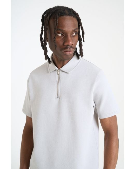Nicce London White Luxe Polo Shirt for men