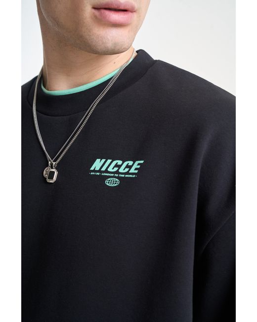 Nicce London Blue Comet Sweatshirt & Joggers Set for men