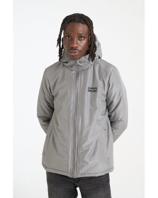Nicce London Gray Turnstile Jacket for men