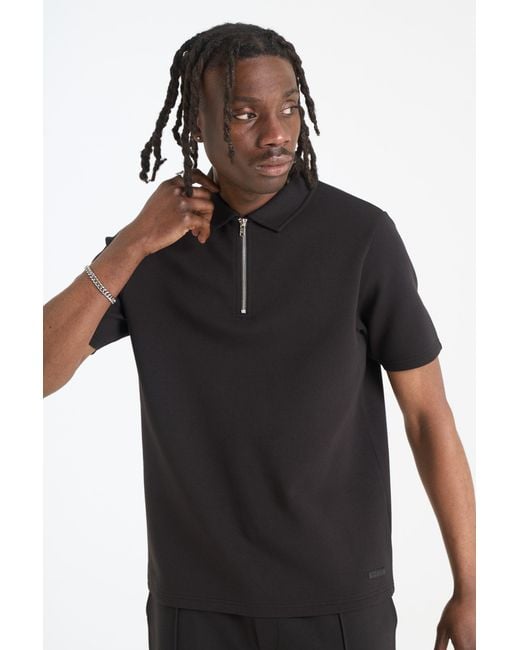 Nicce London Black Luxe Polo Shirt for men