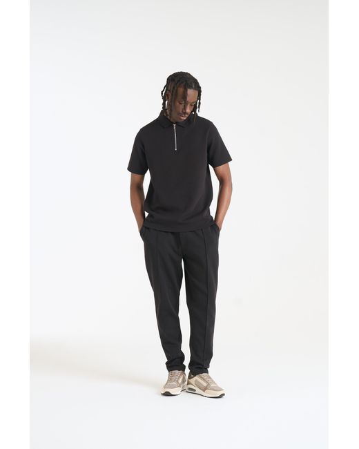 Nicce London Black Luxe Polo Shirt for men