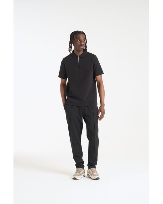 Nicce London Black Luxe Polo Shirt for men